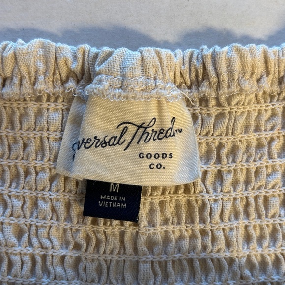 Universal Thread Womens Spaghetti Strap Wide Leg Ecru Jumpsuit. Sz M - Picture 10 of 14